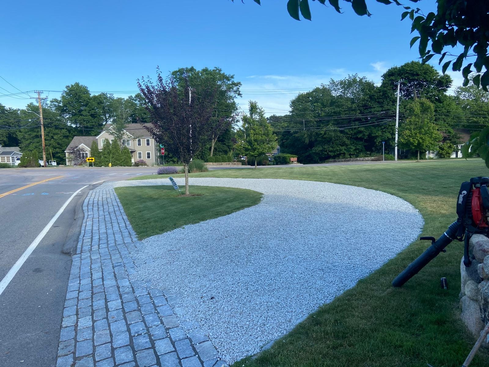Cobblestone Driveway Apron — Whitman, MA